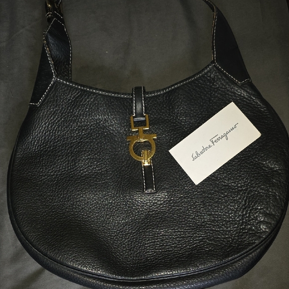 Black Leather Hobo Bag - Picture 10 of 12